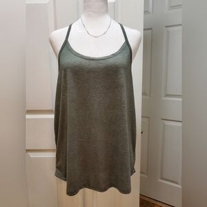 Colosseum knotted racerback tank, Heathered gray, Size L